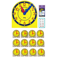 Carson Dellosa Telling Time Teaching Clocks For Kids Educational Bundle Judy Clock Telling Time Clock Mini Judy Clocks And Ti