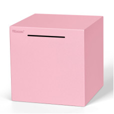 Hicocool Piggy Bank For Adults Must Break To Open Stainless Steel Money Saving Box Pink 79 Inch