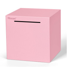 Hicocool Piggy Bank For Adults Must Break To Open Stainless Steel Money Saving Box Pink 59 Inch