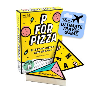 P For Pizza Board Game Build A Giant Pizza Before Anyone Else Family Travel Game Great For Adults And Kids Perfect For Holida