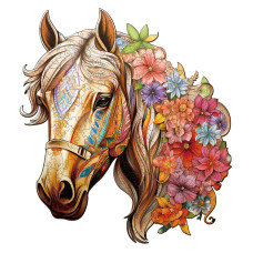 Wooden Puzzles For Adults Horse Puzzles With Unique Animal Shapes Wooden Jigsaw Puzzle With Wood Puzzle Box Birthday Gift For