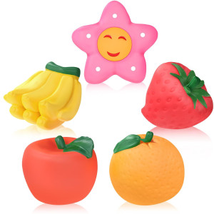 Flower And Fruits Baby Bath Toys For Toddlers Kids No Hole Bathtub Pool Toys For 1 2 3 Year Old Boy Girl Gifts Toddler Water