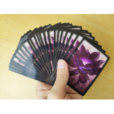 120 Pcsset Black Lotus Colorful Backs Tcg Card Sleeves Board Game Card Sets Protective For Mtg Tcg Ccg Rpg Black120 Pcs