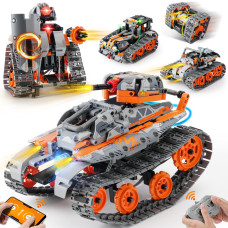 Yoifoy 5In1 Remote App Controlled Stem Building Toys For Boys 6 7 8 9 10 11 12 Stem Projects For Kids Ages 812 Rc Cartankb