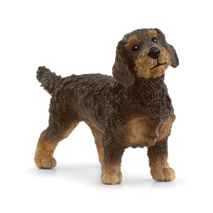 Schleich Farm World New 2024 Farm Animal Toy Wire Haired Dachshund Dog Toy Figurine