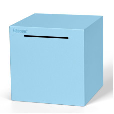 Hicocool Piggy Bank For Adults Must Break To Open Stainless Steel Money Saving Box Blue 59 Inch