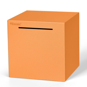 Hicocool Piggy Bank For Adults Must Break To Open Stainless Steel Money Saving Box Orange 59 Inch