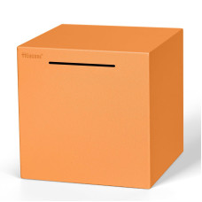 Hicocool Piggy Bank For Adults Must Break To Open Stainless Steel Money Saving Box Orange 79 Inch