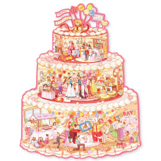 Birthday Irregular Puzzles For Adults Momibook 481 Pieces Birthday Cake Cabin Jigsaw Puzzle 327X42Cm128X165 Toys Ga