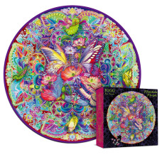 Antelope 1000 Piece Mandala Puzzle For Adults Mandala Morphe Jigsaw Puzzles 1000 Pieces 1000 Piece Round Puzzles Butterfly P