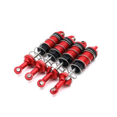 4Pcs Metal Front And Rear Oil Shock Absorber 116 Rc Car Upgrades Parts Accessories Compatible With Hyper Go Mjx H16Bm H16Gt H16