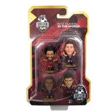 Soccerstarz Worlds Best Players Messi Mbappe Neymar Salah 4Pack Set