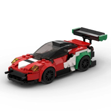 Mikemeng 176Pcs Moc Speed Champions Racing Car Sports Model Garage Sets Building Blocks Famous Racers City Vehicle Technique Diy