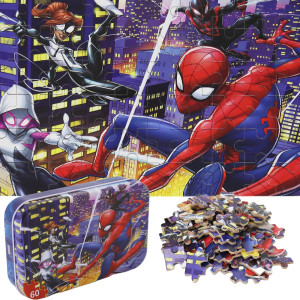 60 Pieces Marvel Spiderman Jigsaw Puzzles For Kids Ages 48 Learning Educational Puzzles For Children Girls And Boys Packed In T