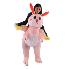 Gowenic Bunny Inflatable Costume Easter Bunny Inflatable Costume Blow Up Bunny Costume Cute Festive Ridingfor Boys Girls Birth