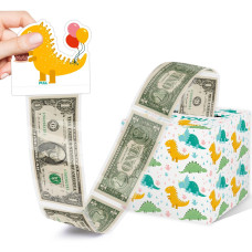 Surprise Money Box Gift Pull For Dinosaur Lover Happy Birthday Money Box For Cash Gift Set Included Happy Birthday Card And 35P