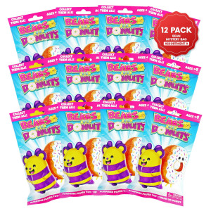 Bears Vs Donuts Cepia Mystery Assortment A 12Pack Blind Bags With Plush Toys For Advent Calendar Mystery Bag For Girls And