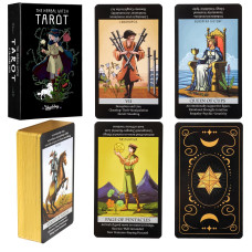 Shyshiny Tarot Cards Herbal Tarot Deck 78 Gold Edged Classic Tarot Cards For Beginners And Experts With Meanings On Them Fort