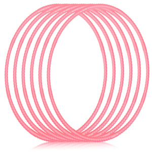 Shappy 6 Pcs Exercise Hoop Detachable Adjustable Plastic Toy Hoop Playground Toys Colored Hoop Circles For Teens Games Gymnastic