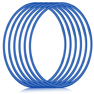 Shappy 6 Pcs Exercise Hoop Detachable Adjustable Plastic Toy Hoop Playground Toys Colored Hoop Circles For Teens Games Gymnastic