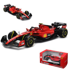 Htlnuzd Bburago 2023 143 Sf2355 Racing Model Car For F1 Scuderia Ferrari 143 Sf2355 Sainz Alloy Car Die Cast Car Model Adult