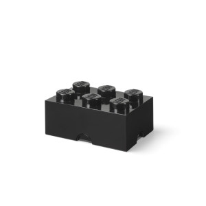 Room Copenhagen Lego Storage Brick 6 Red Black