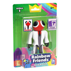 Rainbow Friends Scientist Action Figure 5 Tall Posable Figure Series 1 Orange