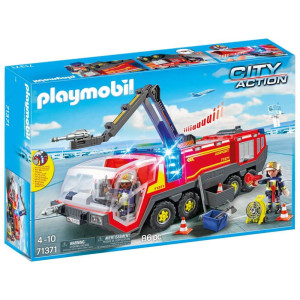 Playmobil 71371 Airport Fire Truck With Light And Sound