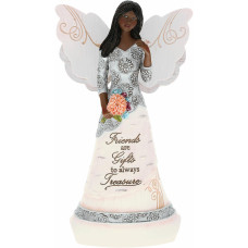 Pavilion Friends Are Gifts To Treasure 8 Ebony African American Angel Figurine Religious Bestie Bff Best Friend God Jesus L