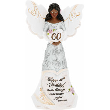 Pavilion Happy 60Th Birthday 6 Ebony African American Angel Figurine Religious Best Friend Bestie Bff God Jesus Lover Chris