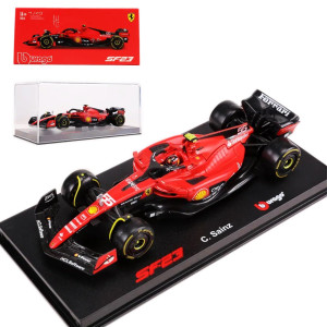 Htlnuzd Bburago 2023 143 Sf2355 Racing Model Car For F1 Scuderia Ferrari 143 Sf2355 Sainz Alloy Car Die Cast Car Model Adult