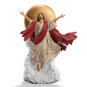 The Ascension Of Jesus Christ 11-Inch Premium Polystone Statue Sculpture | 1:10 Scale Red Robe Edition