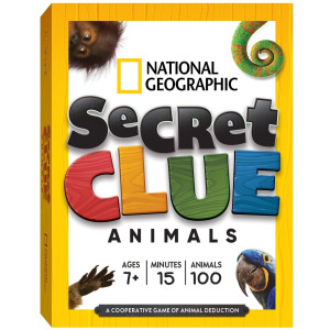 National Geographic Secret Clue Animals Card Game For Kids 7 Up Fun Cooperative Board Games For The For Girls Boys Ag