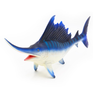 Geminigenius Sea Animal Sailfish Action Figure Soft Rubber Swimming Pool Bathtub Toys Realistic Ocean Animals Swordfish Educat