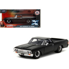 Jada Toys 132 Fast And Furious Chevrolet El Camino 1967 Matte Black F F10 Chevy El Camino Mini Car Parallel Import