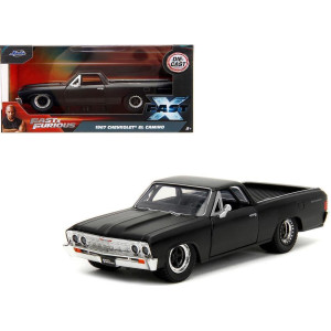 Jada Toys 132 Fast And Furious Chevrolet El Camino 1967 Matte Black F F10 Chevy El Camino Mini Car Parallel Import