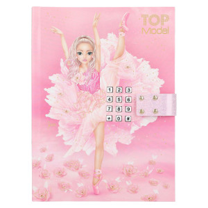 Depesche Topmodel Ballet 12712 Diary With Number Code And Sound Book With 80 Lined And Colourful Illustrated Pages