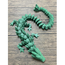 Munnygrubbers Xl 26 Crystal Dragon Fidget Toy Heavy Duty 3D Printed Flexible Articulating Dragon Plastic Collectible Figu