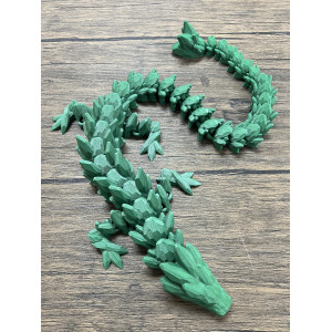 Munnygrubbers Xl 26 Crystal Dragon Fidget Toy Heavy Duty 3D Printed Flexible Articulating Dragon Plastic Collectible Figu