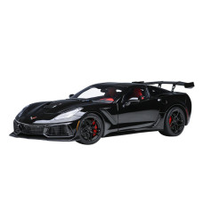 Autoart 2019 Chevy Corvette C7 Zr1 Black With Carbon Top 118 Model Car 71276