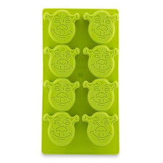 Shrek Flexible Silicone Mold Ice Cube Tray In Character Shapes | Reusable Ice Mold For Freezer | Makes 8 Cubes