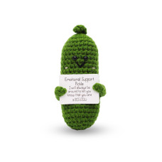 Nqeuepn Handmade Emotional Support Pickled Cucumber Gift Positive Cucumber 413 Inch Cute Crochet Pickle Doll Funny Pickle Toy