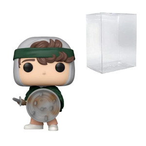 Pop Tv Stranger Things Dustin With Shield 1463 Bundled With Compatible Box Protector Case