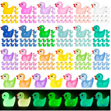 Selizo 180Pcs Mini Resin Ducks Tiny Duck For Micro Landscape Fairy Garden Dollhouse Ornament For Hide And Seek Prank Party Fa