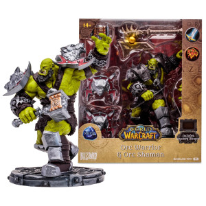 Mcfarlane World Of Warcraft 112 Posed Figure Orc Shamanwarrior Rare