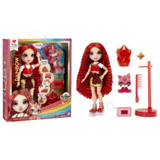 Rainbow High Fashion Doll With Slime Pet Ruby Red 28 Cm Twinkle Doll With Shining Deer Diy Magic Pet And Fashion Access