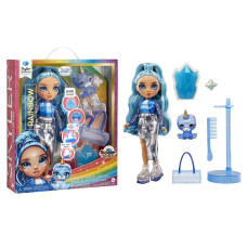 Rainbow High Fashion Doll With Slime Pet Skyler Blue 28 Cm Twinkle Doll With Shining Deer Magic Pet And Fashion Accesso