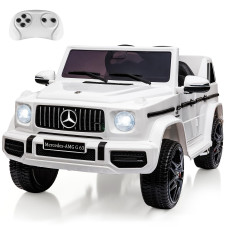 12V Kids Ride On Car Gaomon Licensed Mercedes Benz G63 Electric Car Wremote Control Music Spring Suspension Led Light Blue