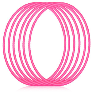 Shappy 6 Pcs Exercise Hoop Detachable Adjustable Plastic Toy Hoop Playground Toys Colored Hoop Circles For Teens Games Gymnastic