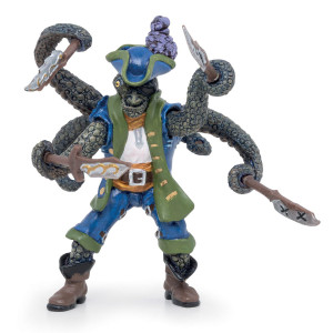 Papo Handpainted Fantasy Octopus Mutant Pirate 39482 Collectible For Children Suitable For Boys And Girls From